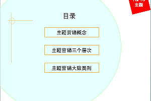【店铺运营】电子商务营销之主题营销 ¥5
